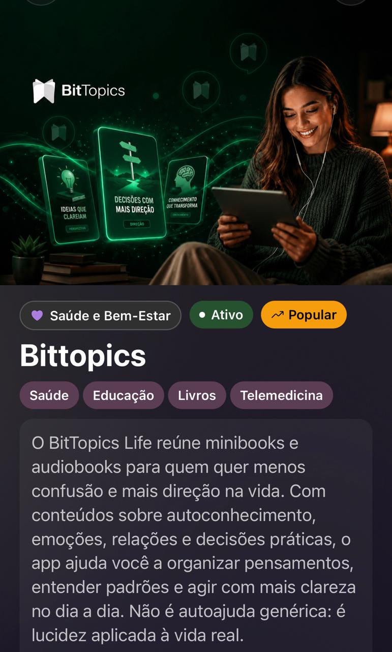 Aplicativo BitTopics